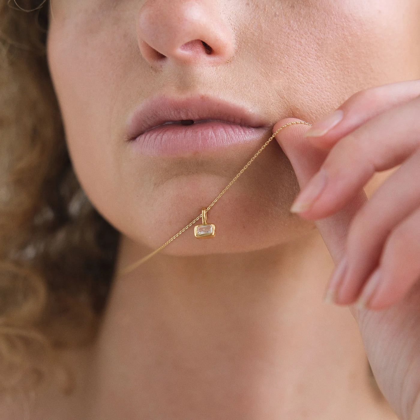 Linda Tahija Calibri Necklace, Silver