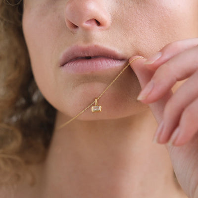 Linda Tahija Calibri Necklace, Silver