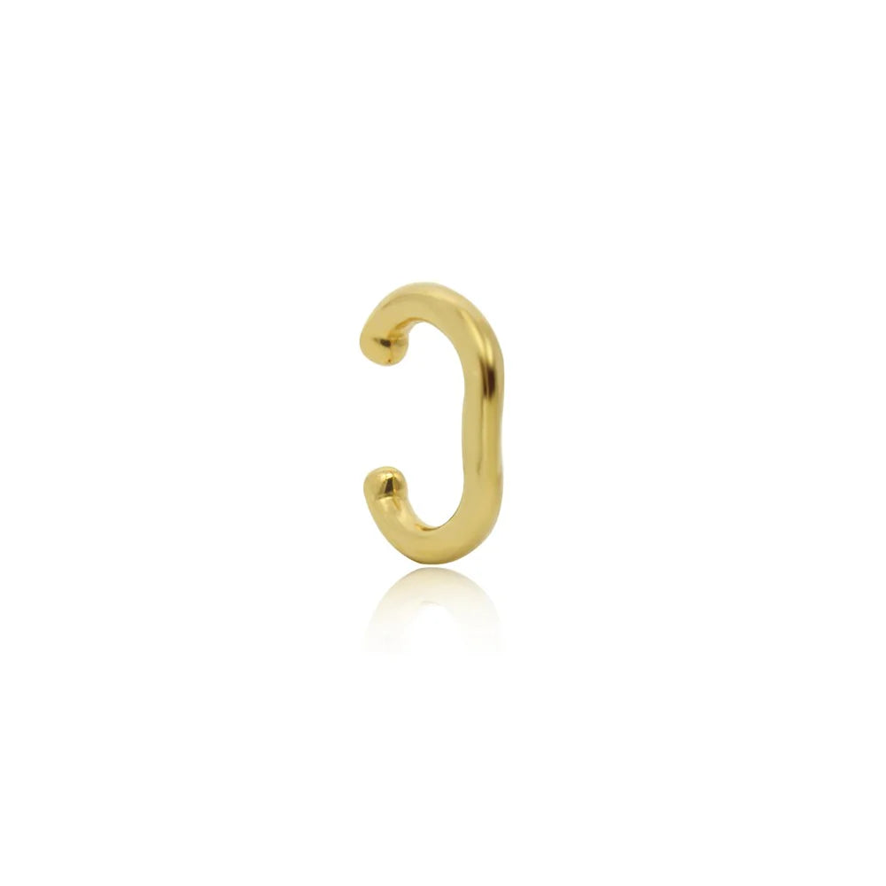 Linda Tahija Curve Ear Cuff, Gold
