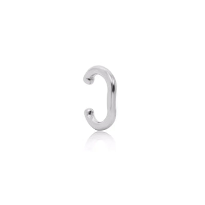 Linda Tahija Curve Ear Cuff, Silver