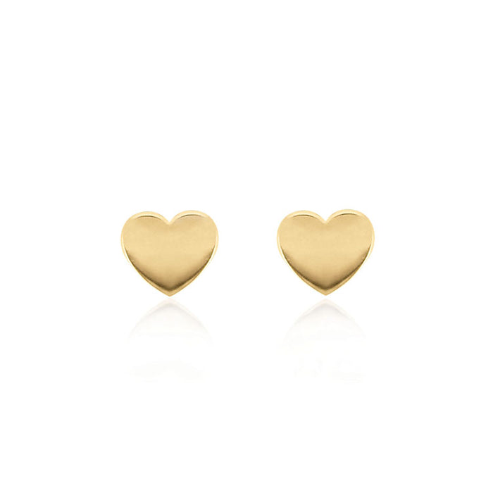 Linda Tahija Heart Stud Earrings, Gold