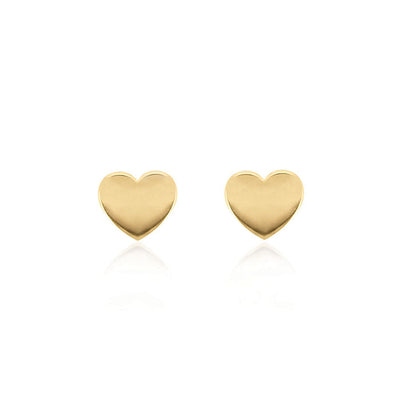Linda Tahija Heart Stud Earrings, Gold