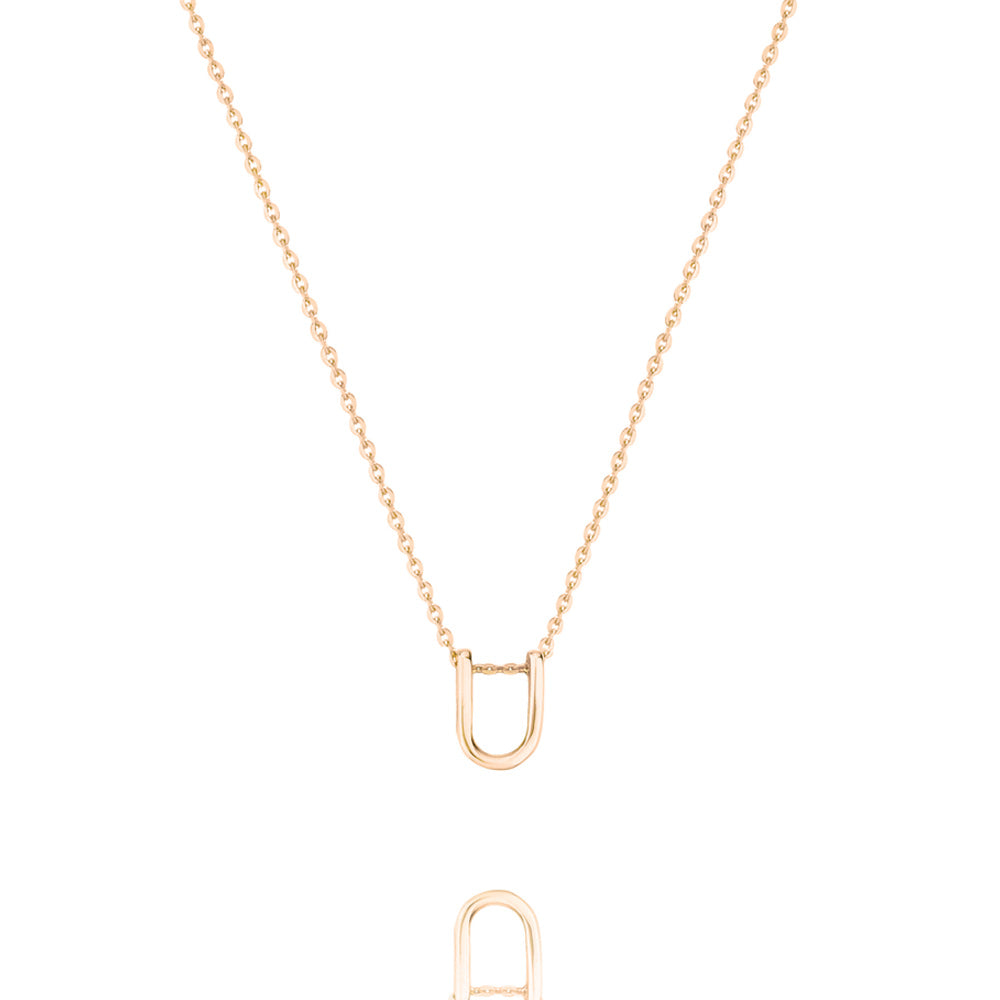 Linda Tahija Letter Necklace, Silver (A-Z)