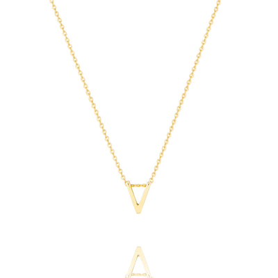 Linda Tahija Letter Necklace, Gold (A-Z)