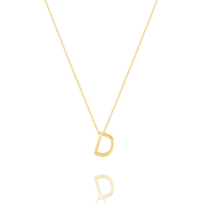 Linda Tahija Letter Necklace, Gold (A-Z)