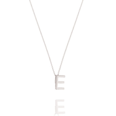 Linda Tahija Letter Necklace, Silver (A-Z)