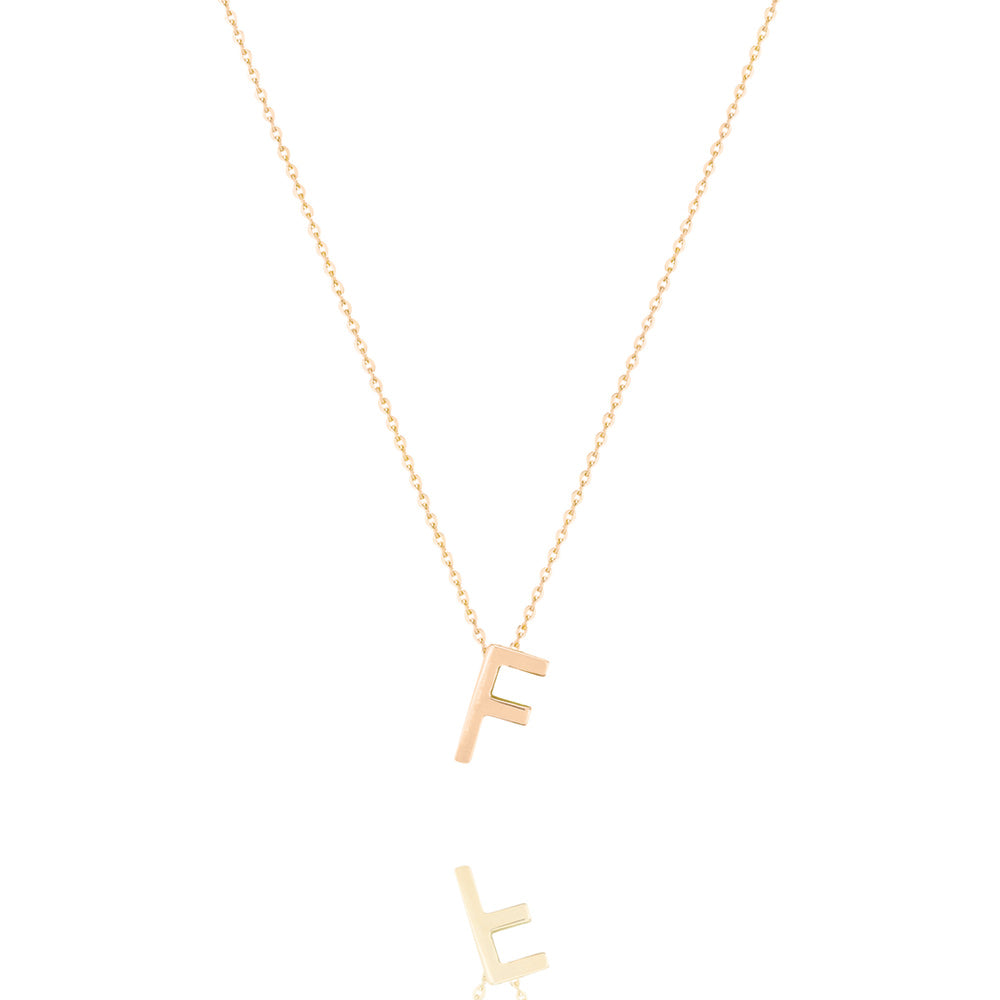 Linda Tahija Letter Necklace, Gold (A-Z)