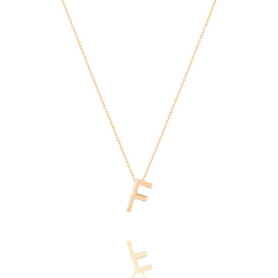 Linda Tahija Letter Necklace, Silver (A-Z)