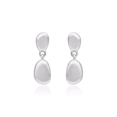 Linda Tahija Lou Drop Earrings, Silver