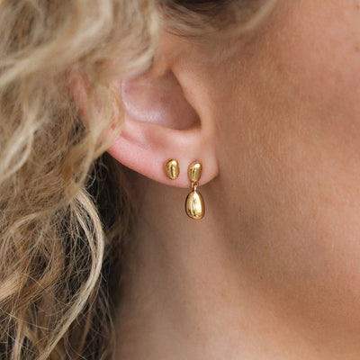 Linda Tahija Lou Stud Earrings, Gold