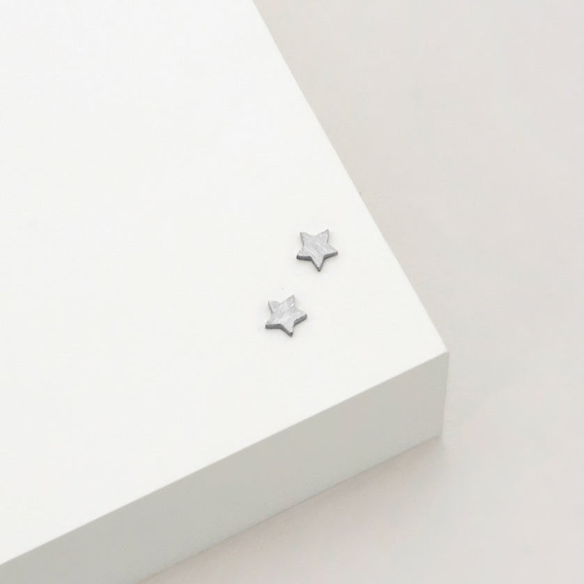 Linda Tahija Star Stud Earrings, Silver