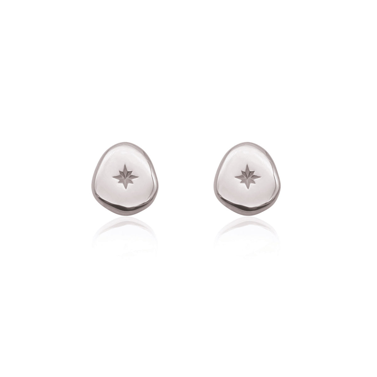 Linda Tahija Vega Stud Earrings, Silver