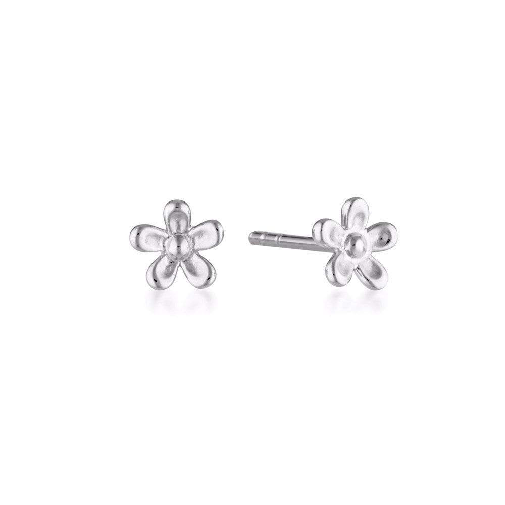 Linda Tahija Wildflower Stud Earrings, Silver