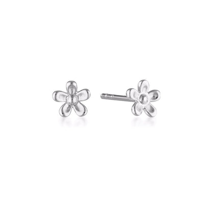 Linda Tahija Wildflower Stud Earrings, Silver