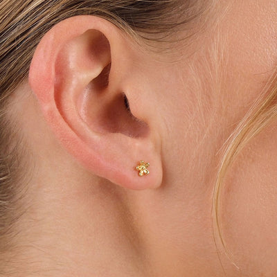 Linda Tahija Wildflower Stud Earrings, Silver