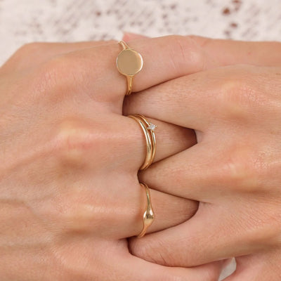 Linda Tahija 9k Gold Zoe Ring