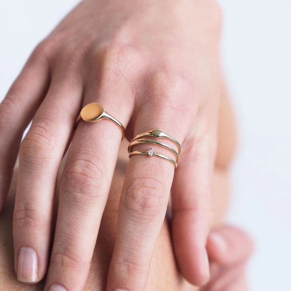 Linda Tahija 9k Gold Zoe Ring