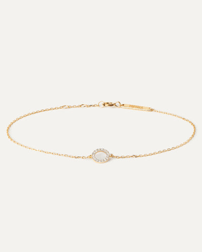 PD Paola Fine 18k Gold Diamond Circle Bracelet