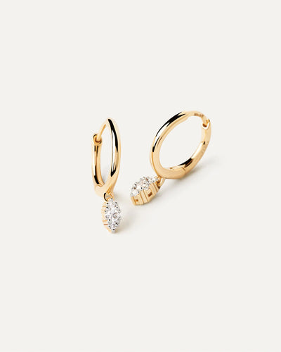 PD Paola Fine 18k Gold Diamond Emi Hoops