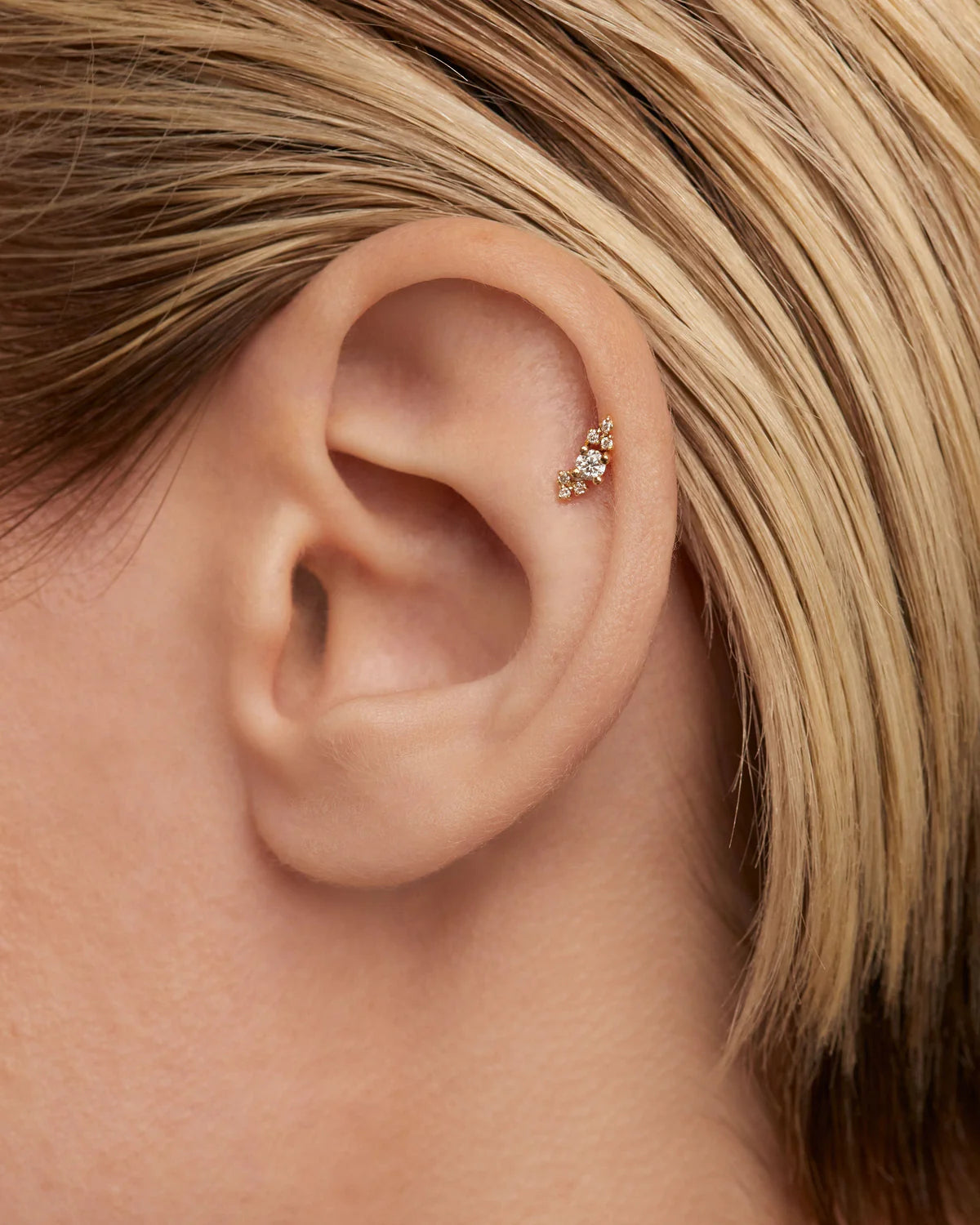 PD Paola Fine 18k Gold Diamond Amelie Cartilage Earring
