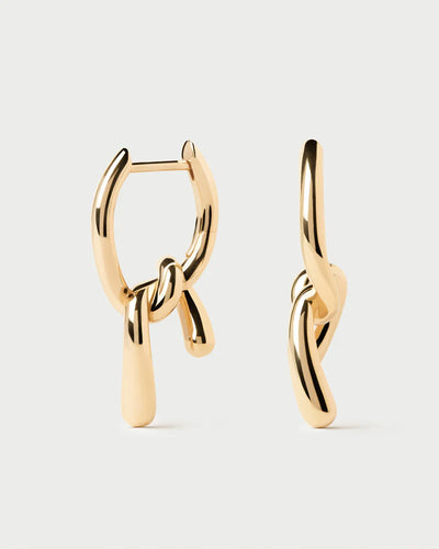 PD Paola Mini Twist Hoops, Gold