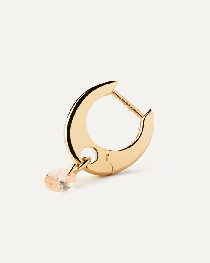 PD Paola Peach Lily Hoop Earrings, Gold