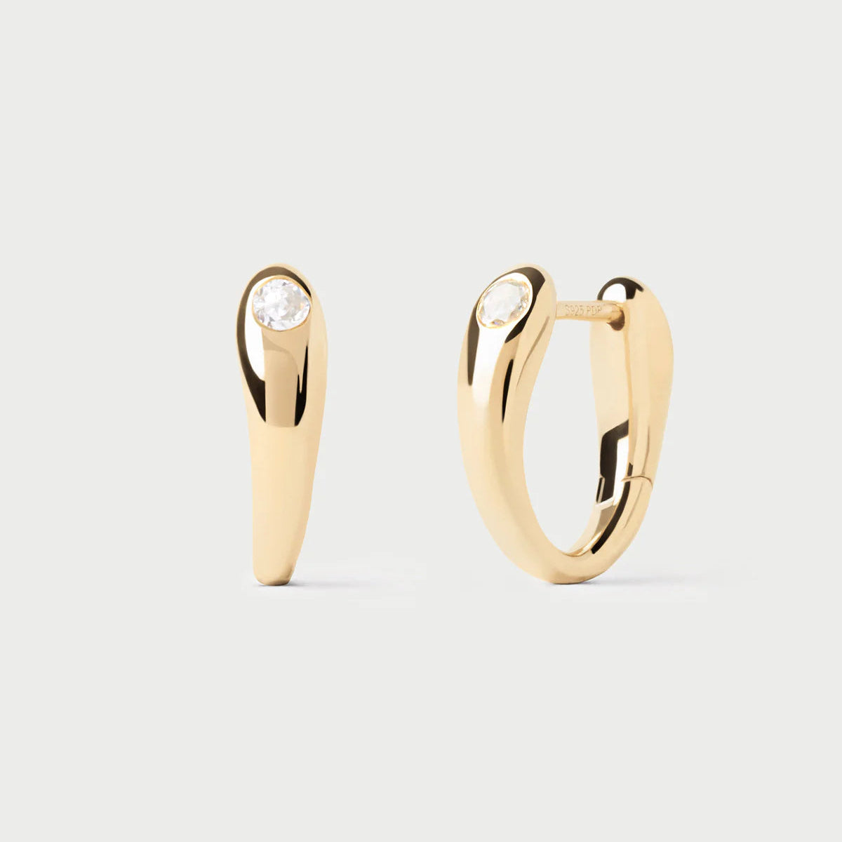 PD Paola Serena Hoop Earrings, Gold