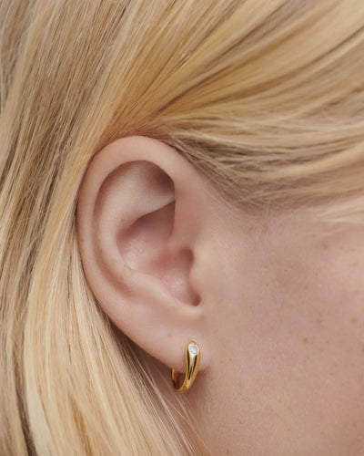 PD Paola Serena Hoop Earrings, Gold