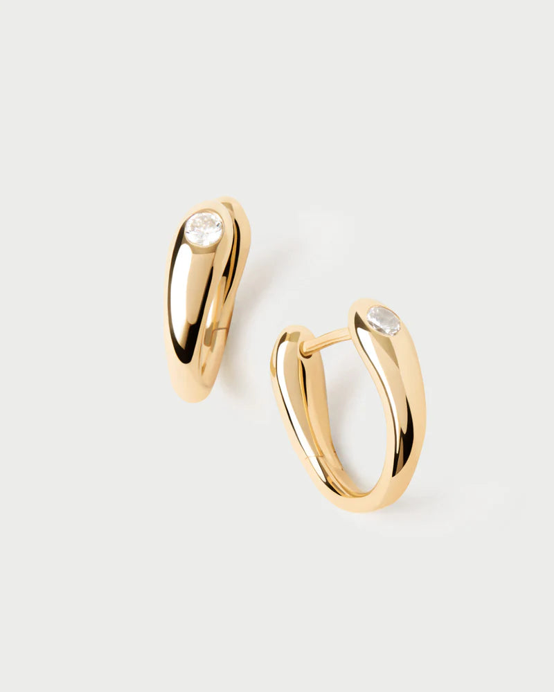PD Paola Serena Hoop Earrings, Gold