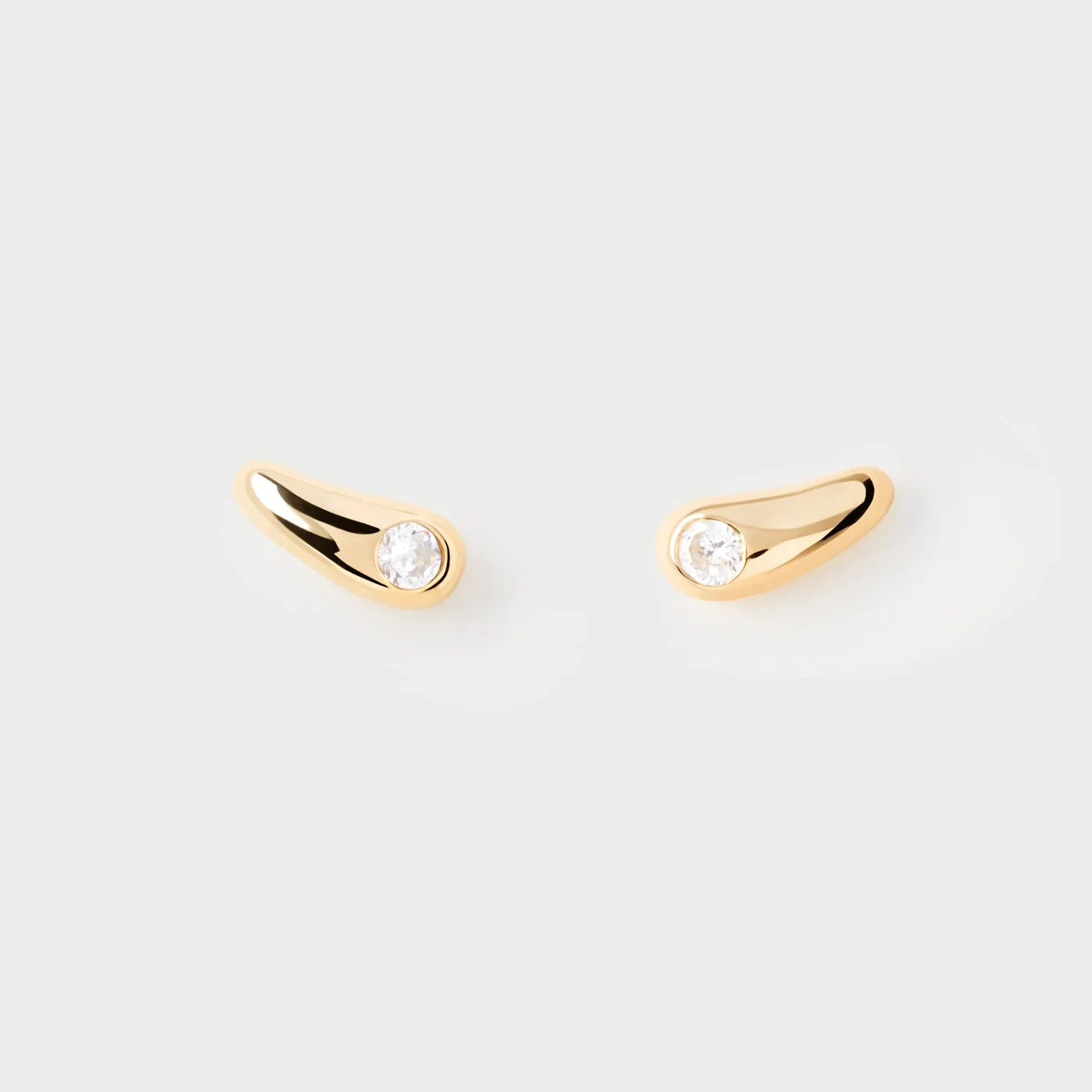 PD Paola Serena Stud Earrings, Gold