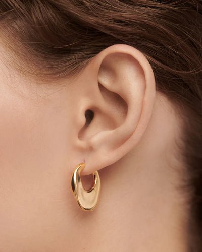 PD Paola Volcano Hoop Earrings, Gold