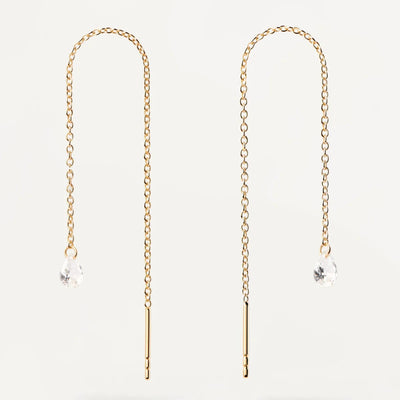 PD Paola Waterfall Drop Earrings, Gold