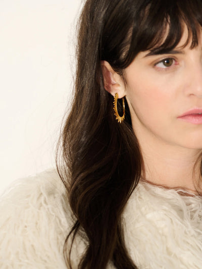 Rachel Jackson Electric Goddess Statement Hoop Earrings, Gold