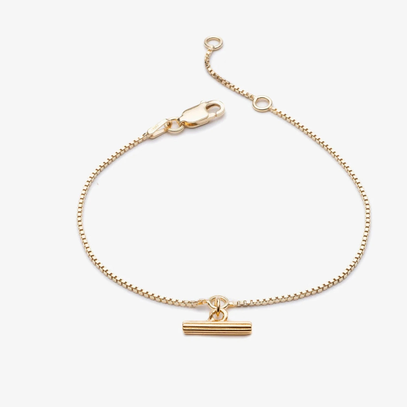 Rachel Jackson Mini T-Bar Bracelet, Gold