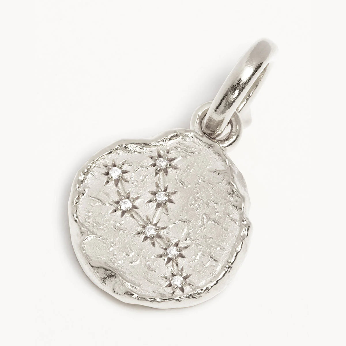 By Charlotte Cosmic Love Reversible Zodiac Pendant, Silver