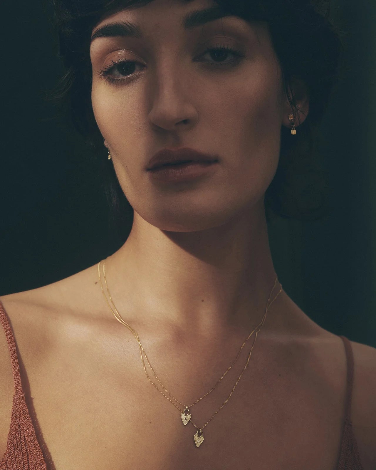 Temple of the Sun Solid Gold Amore Diamond Necklace