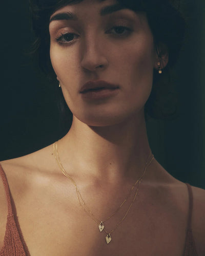 Temple of the Sun Solid Gold Amore Diamond Necklace