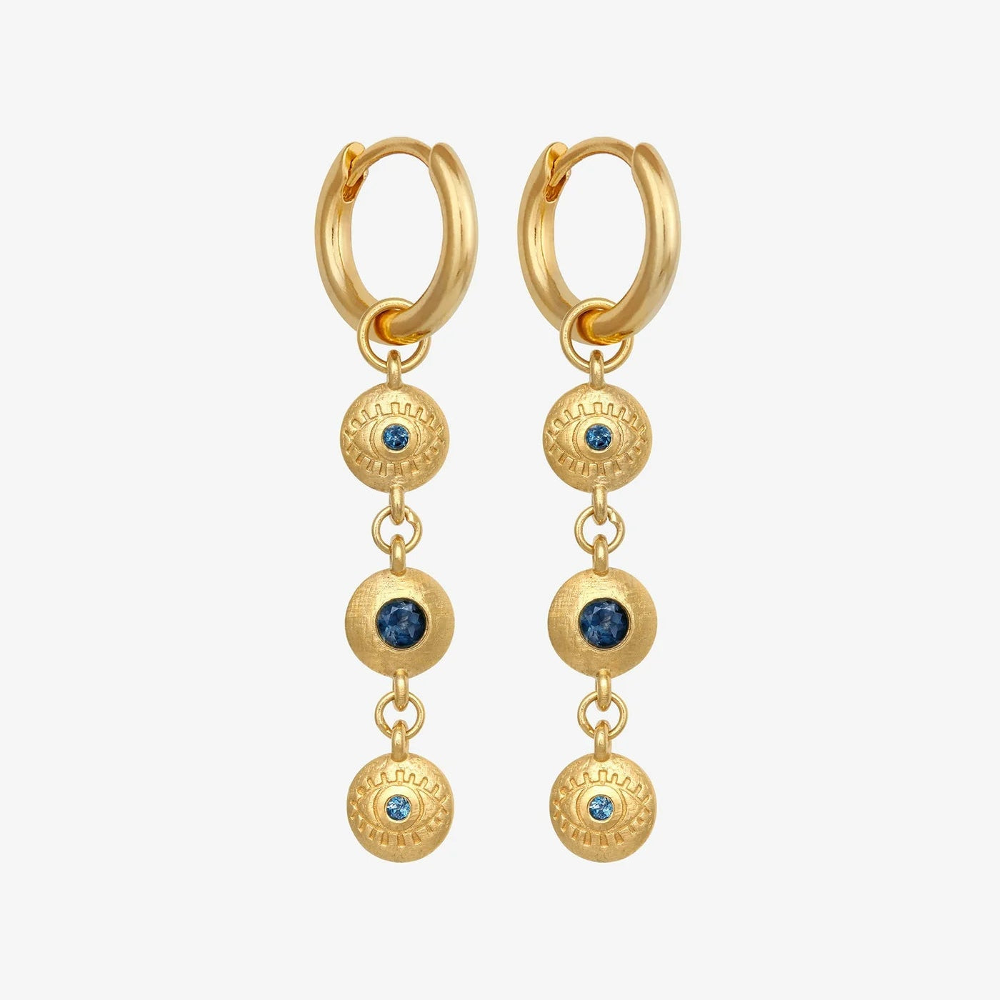 Temple of the Sun Blessing Earrings, Gold