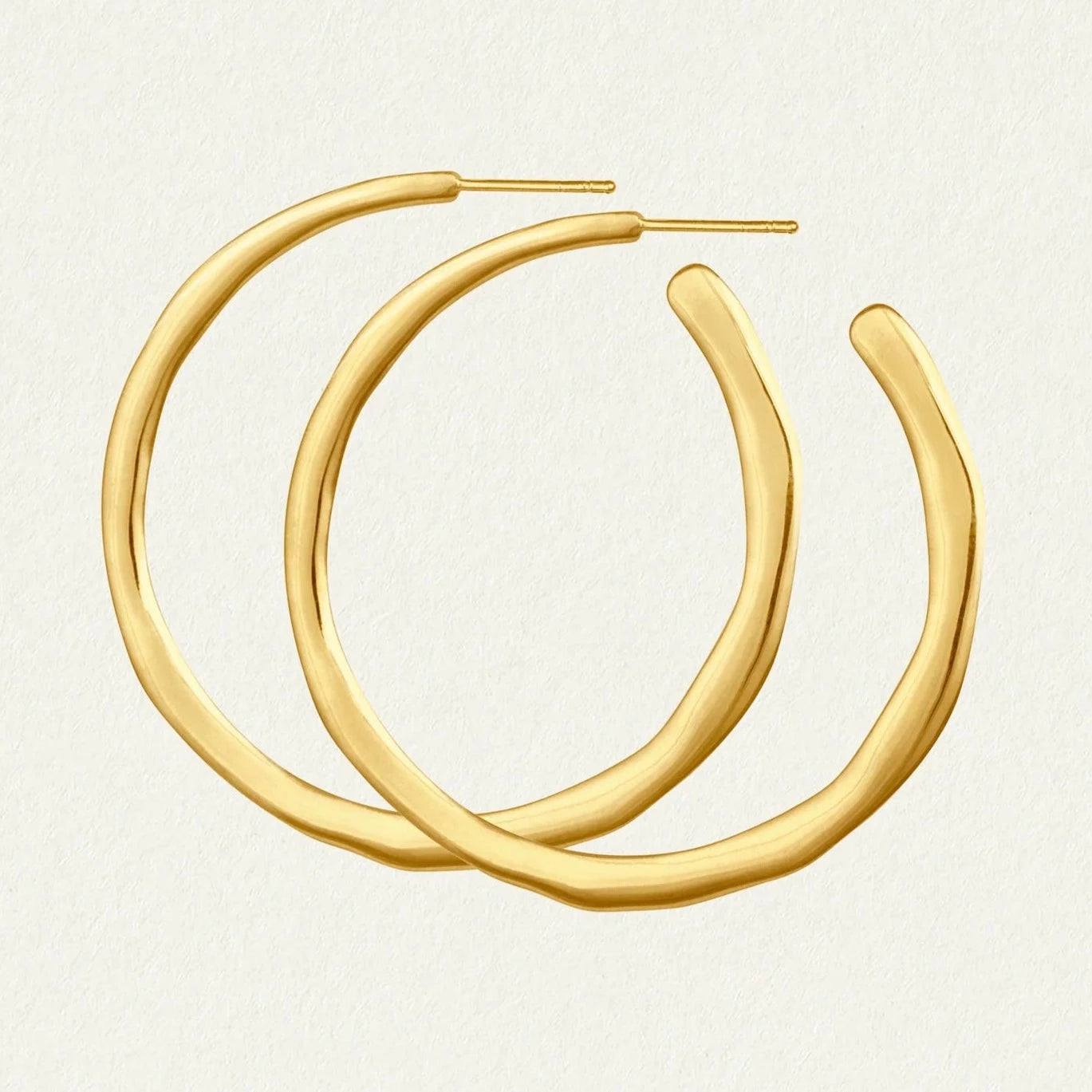 Temple of the Sun Circe Large Hoops, Gold