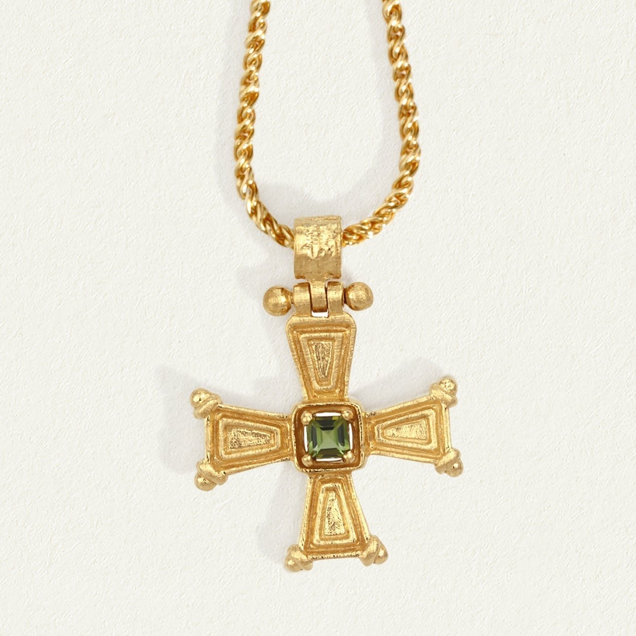 Temple of the Sun Crista Necklace, Gold