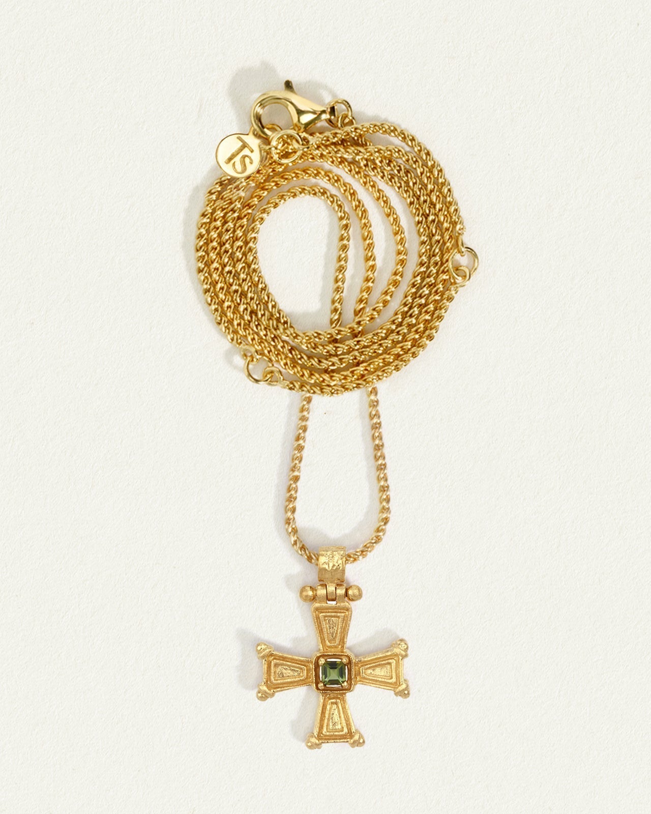 Temple of the Sun Crista Necklace, Gold