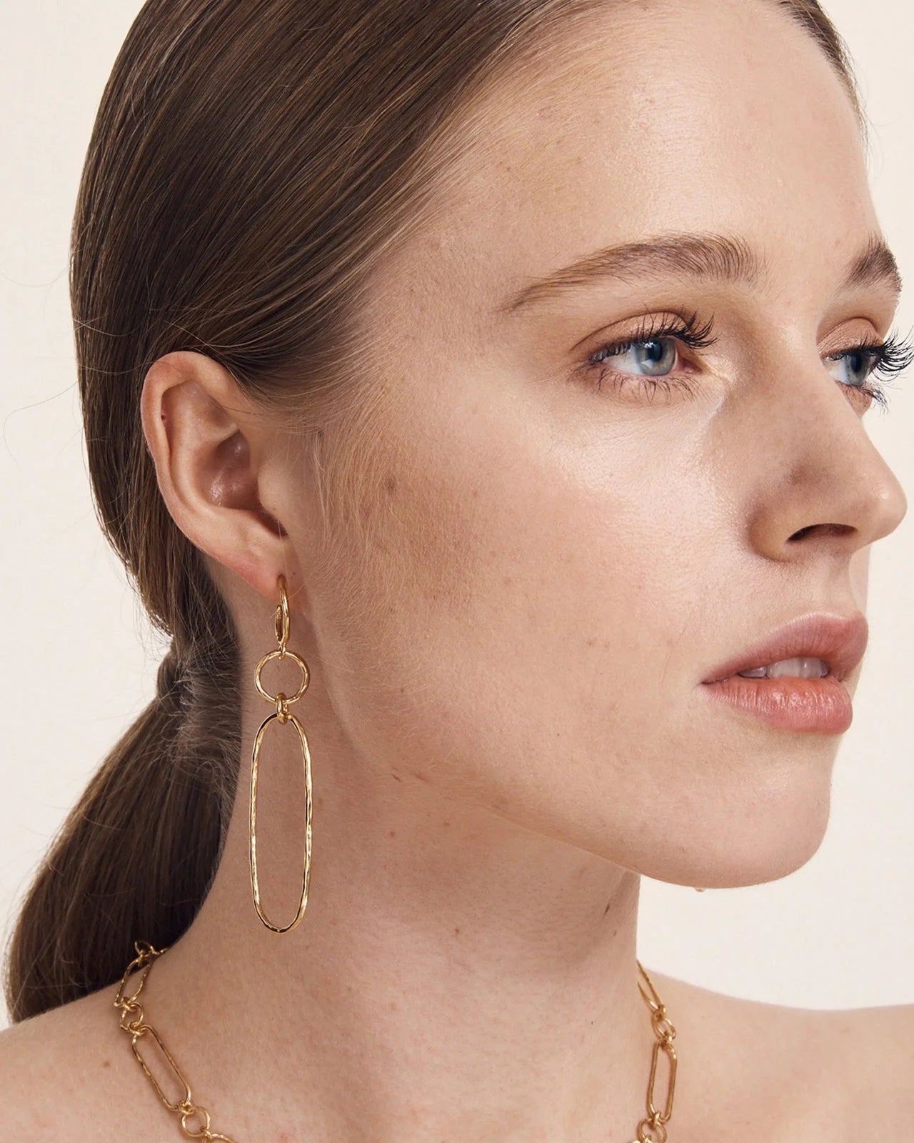 Temple of the Sun Elsie Earrings, Gold