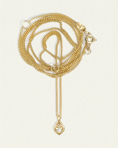 Temple of the Sun Solid Gold Eos Necklace, Diamond