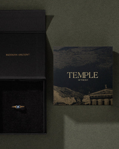 Temple of the Sun Hanging Lotus Earrings, Gold