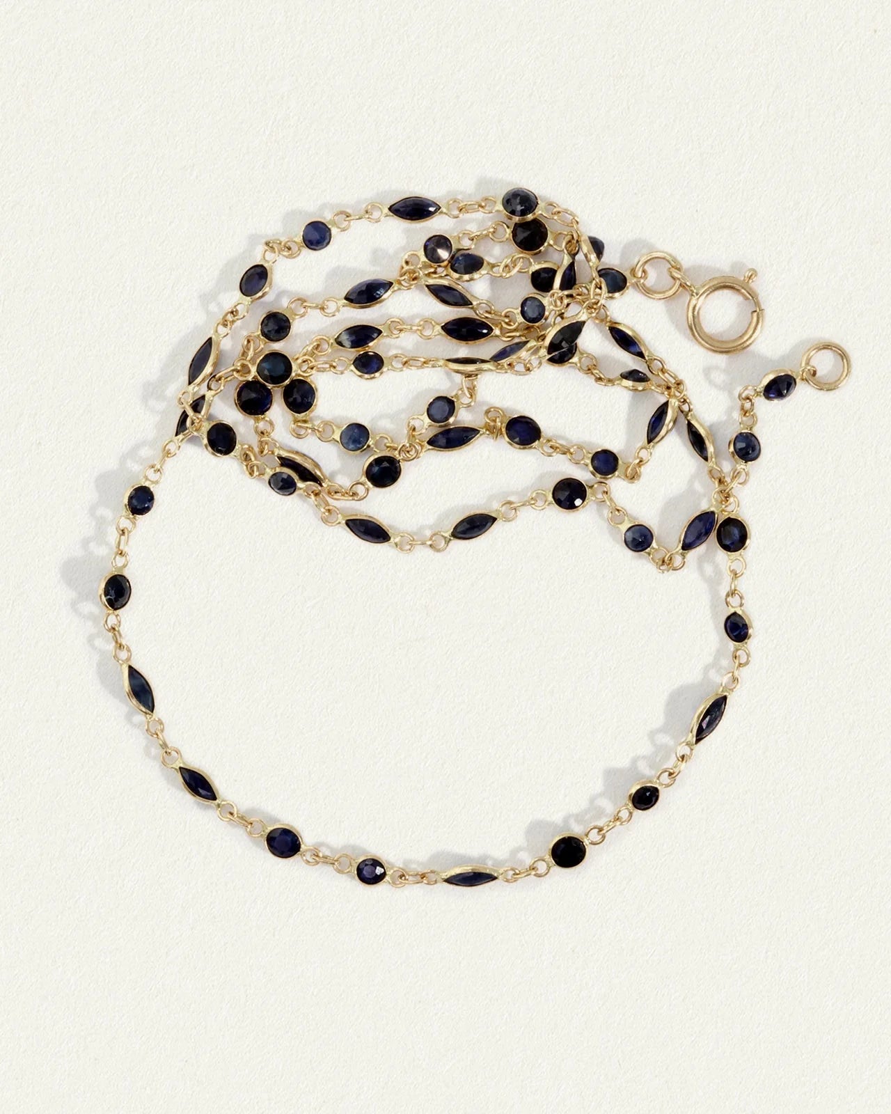 Temple of the Sun Solid Gold Lucia Marquise Necklace