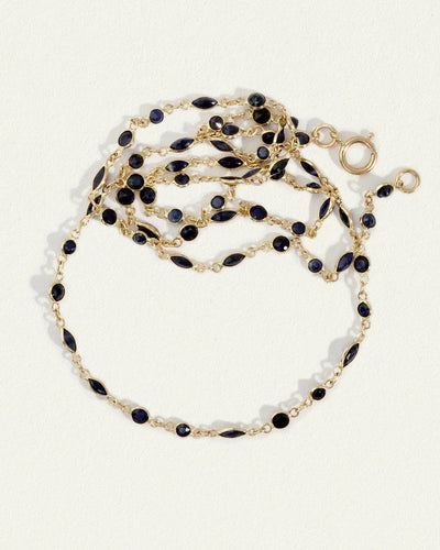 Temple of the Sun Solid Gold Lucia Marquise Necklace