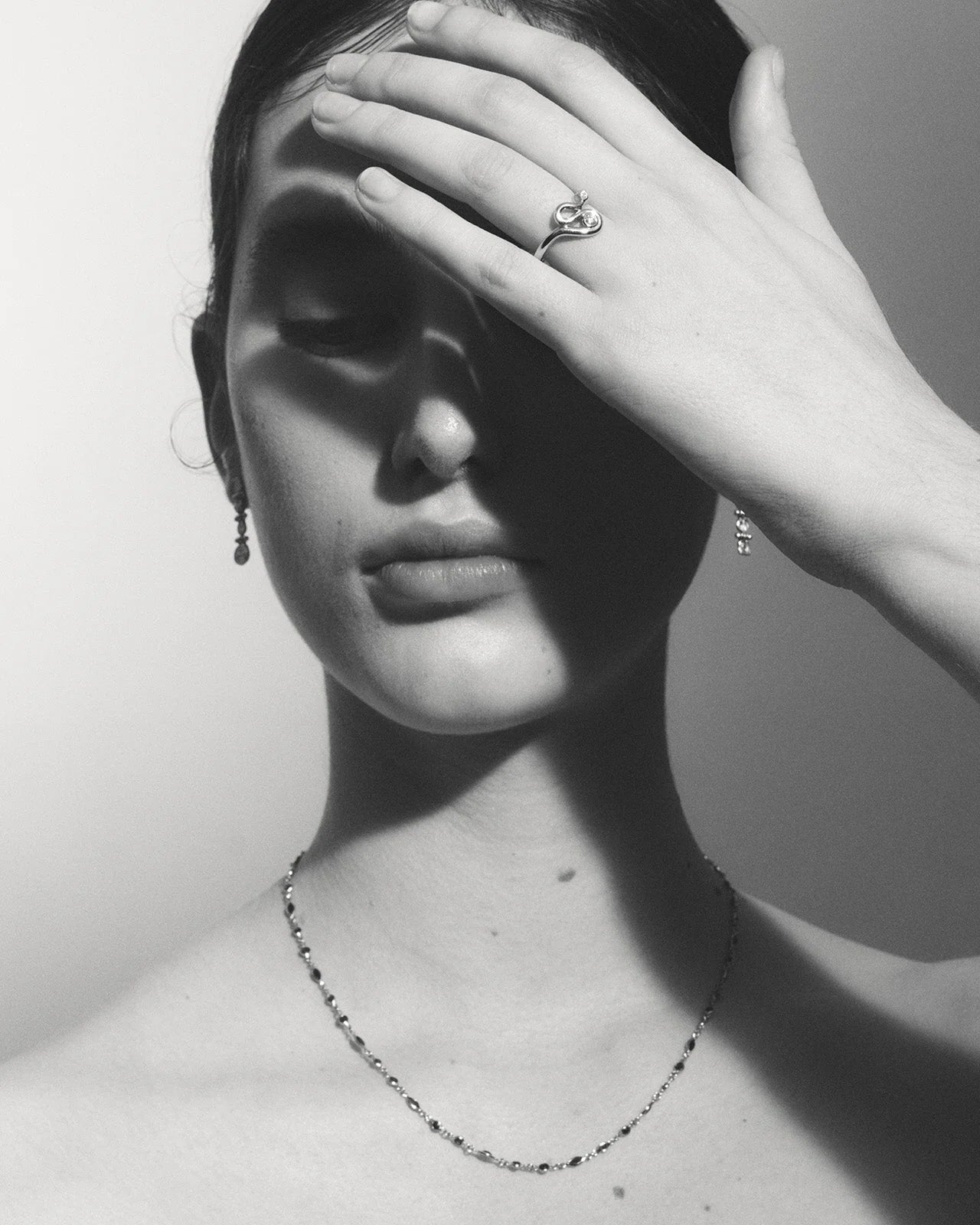 Temple of the Sun Solid Gold Lucia Marquise Necklace