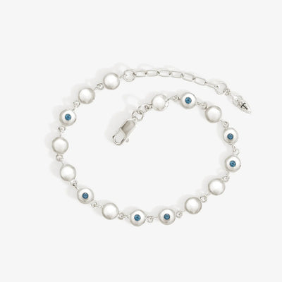 Temple of the Sun Mavi Chain Bracelet, Silver