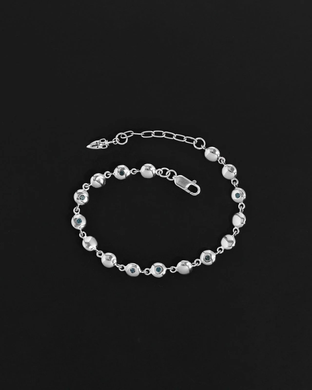 Temple of the Sun Mavi Chain Bracelet, Silver