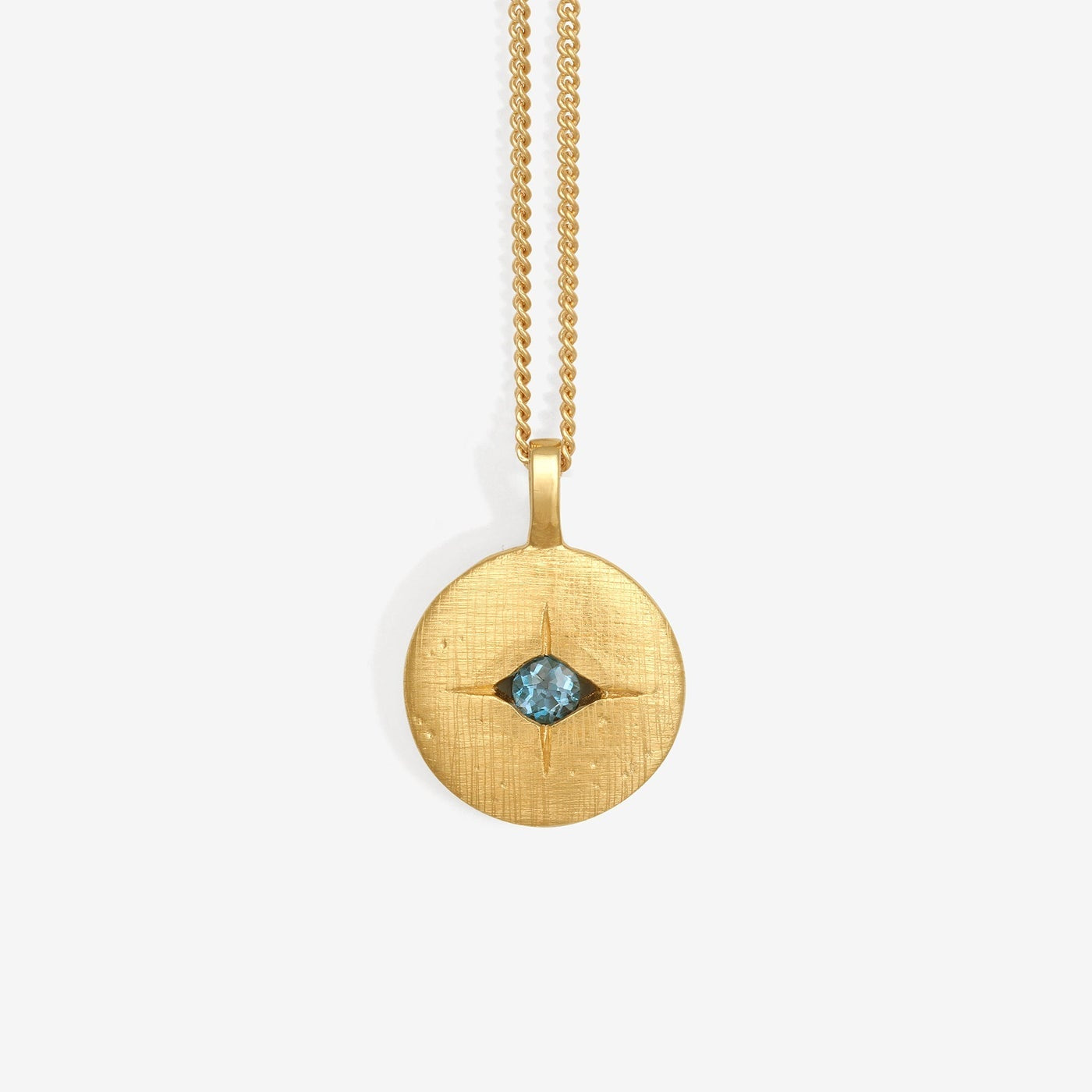 Temple of the Sun Mavi Eye Necklace, Gold
